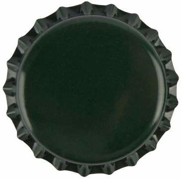 KORUNKOVÝ UZÁVĚR krátký průměr 26mm "ZELENÝ-tmavý" (balení 100ks)