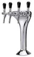 VÝČEPNÍ STOJAN KOBRA chrom (4 kohouty) BEZ PLAKET!!!