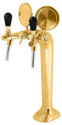 VÝČEPNÍ STOJAN KOBRA zlatý (2 kohouty) BEZ PLAKET!!!